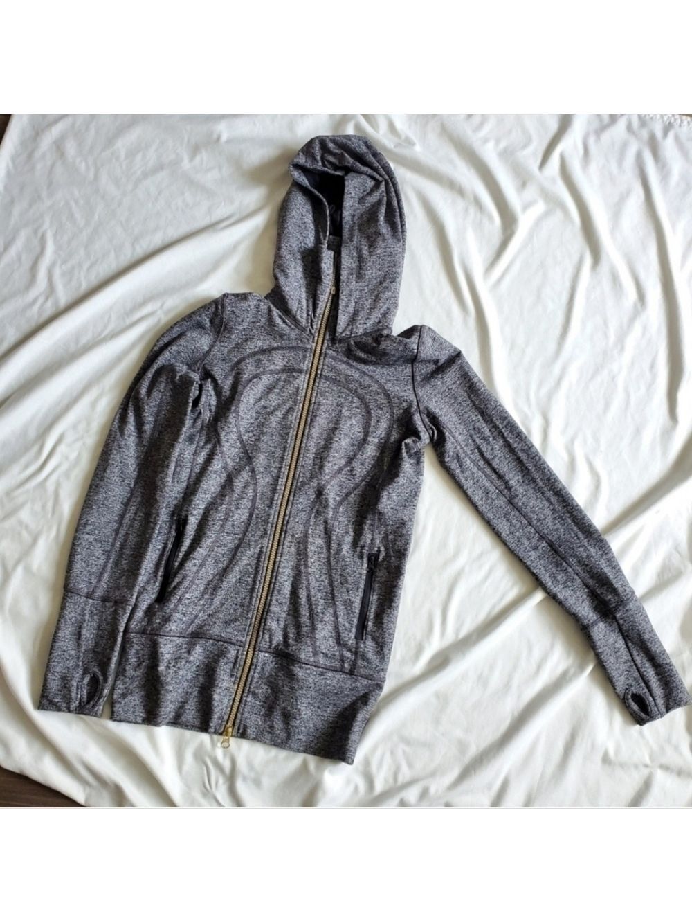 Lululemon Athletica Stride Jacket Hoodie Cardigan Black